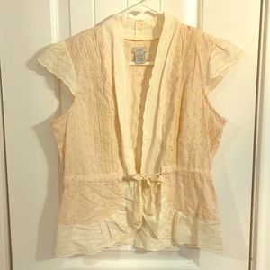 Eyelet top from anthropologie